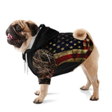 American camo fleece dog hoodie-2021