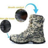 CUNGE Outdoor Tactical Sport Men's Shoes Waterproof Hiking Shoes Male Outdoor Winter Hunting Boots Mountain Shoes Men Army Boot|Hiking Shoes