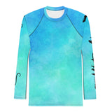Blue Teal L/S SPF Fishing Jersey