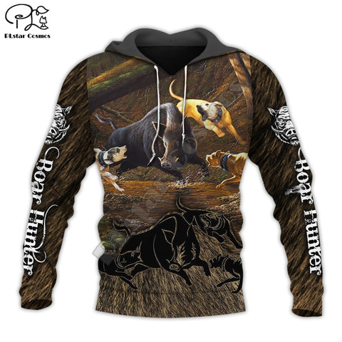 Boar hunting with labs Hoodie