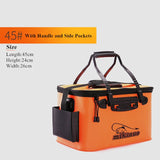 Loogdeel Portable Zipper Fishing Bucket Outdoor Folding EVA Fishing Bag live fish bucket 5 Sizes Camping Hiking Fishing Bag