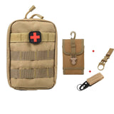 Outdoor Pouch Sets for Military Tactical Bags Molle Strap Belt Army Backpack Hunting Waist Bag Detachable Multifunction Pack