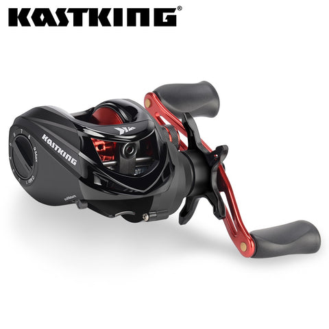KastKing Brutus Baitcasting Fishing Reel 6.3:1 Gear Ratio Brass Main Gear Shaft Graphite Frame Aluminum Handle Fishing Coil