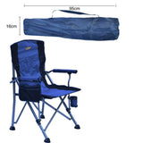 Heavy Duty Camping Chairs for Adults Sturdy Folding Lawn Chair with Hard Arms and Portable Carry Bag Comfortable for Outdoor