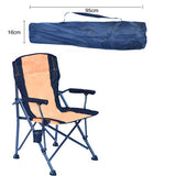 Heavy Duty Camping Chairs for Adults Sturdy Folding Lawn Chair with Hard Arms and Portable Carry Bag Comfortable for Outdoor