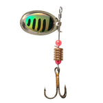 LUSHAZER 1pcs Fishing Lures Wobblers Hand Spinner Spoon Artificial Fishing Baits With Hooks Eyes Pesca Isca Crankbaits